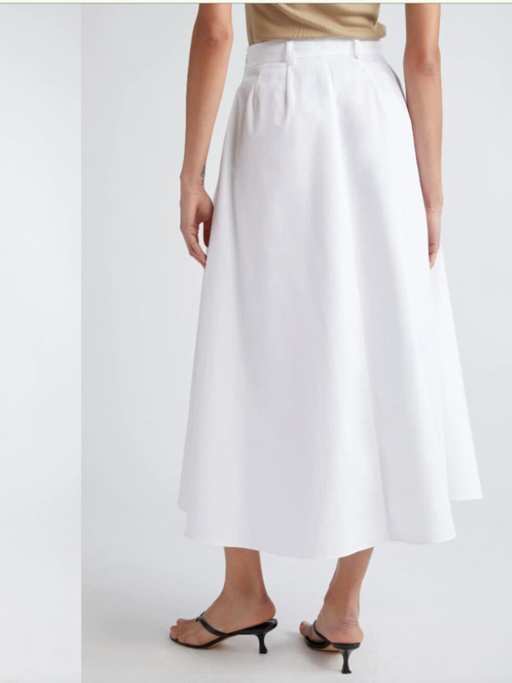 White Midi ROHE Skirt - Picture 2 of 8